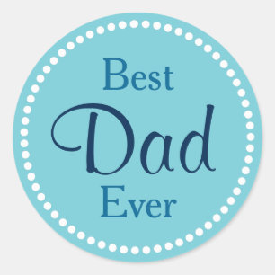 Pegatina Redonda Mejor Papá del Mundo