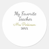 Mejor profesor que nunca añada un nombre de fecha 