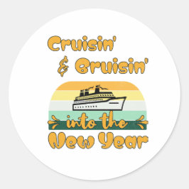 Pegatina Redonda Mejor regalo de vacaciones para los amantes de las