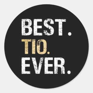 Pegatina Redonda Mejor regalo hispano de México latinoamericano de 