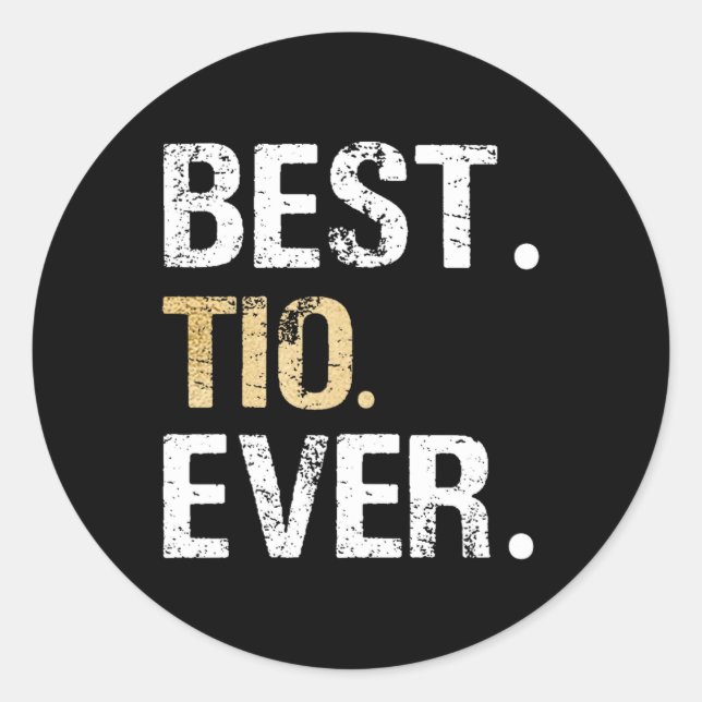 Pegatina Redonda Mejor regalo hispano de México latinoamericano de  (Anverso)