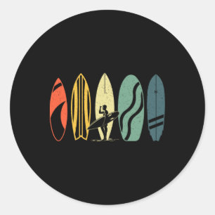 Pegatina Redonda Mejor Tabla De Surf Para Hombres Mujeres Niños Sur