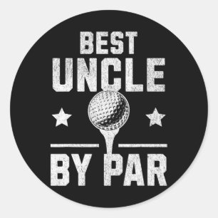 Pegatina Redonda Mejor Tío Por Par Funny Disk Golf Gift Para Hombre