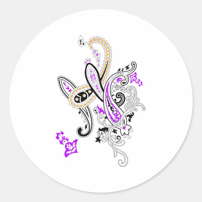 Pegatina Redonda Mejore su marca con Pegatinas redondos clásicos (Anverso)