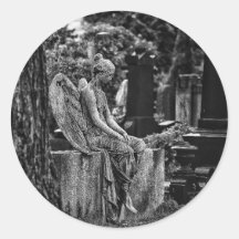 melancholic and pensive angel