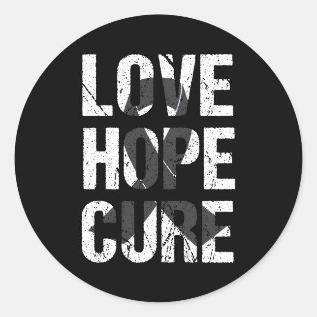 Pegatina Redonda Melanoma Sensibilización sobre el cáncer de piel C (Anverso)