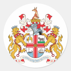 Pegatina Redonda melbourne, Australia