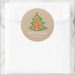 Pegatina Redonda Mele Kalikimaka Tropical Hibiscus Christmas Tree<br><div class="desc">Diseñado por fat*fa*tin. Fácil de personalizar con su propio texto,  foto o imagen. Para solicitudes de personalizados,  por favor contacte directamente con fat*fa*tin. Se cobran cargos por personalizado. www.zazzle.com/fat_fa_tin www.zazzle.com/color_therapy www.zazzle.com/fatfatin_blue_knot・・・・・・・. www.zazzle.com/fatfatin_red_knot www.zazzle.com/fatfatin_mini_me www.zazzle.com/fatfatin_box</div>