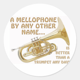 Pegatina Redonda Mellophone Por Cualquier Otro Nombre