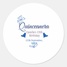 Melocotón azul quinceanera 15º cumpleaños méxico r