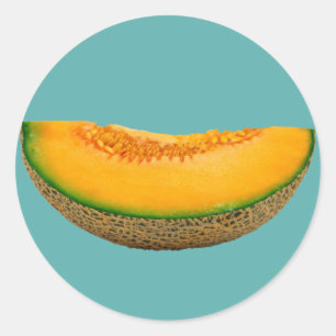 Pegatina Redonda Melon Slice