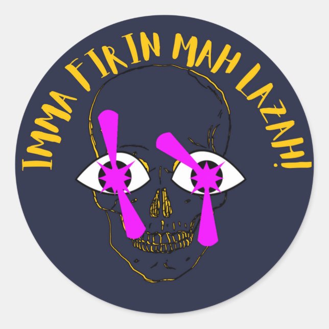 PEGATINA REDONDA MEME (Anverso)