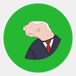 Pegatina Redonda Meme de Jeo Boden Ultimate (Verde)