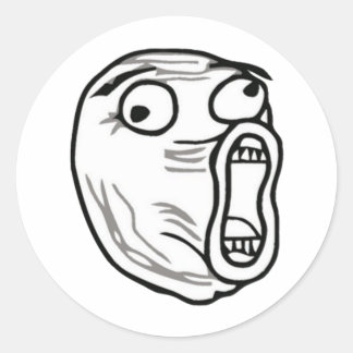 PEGATINA REDONDA MEME LOL