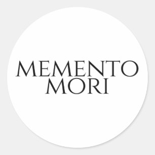 Pegatina Redonda Memento Mori