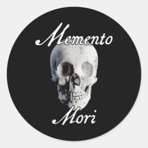 Pegatina Redonda Memento Mori