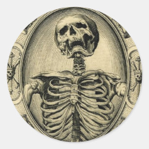Pegatina Redonda Memento Mori