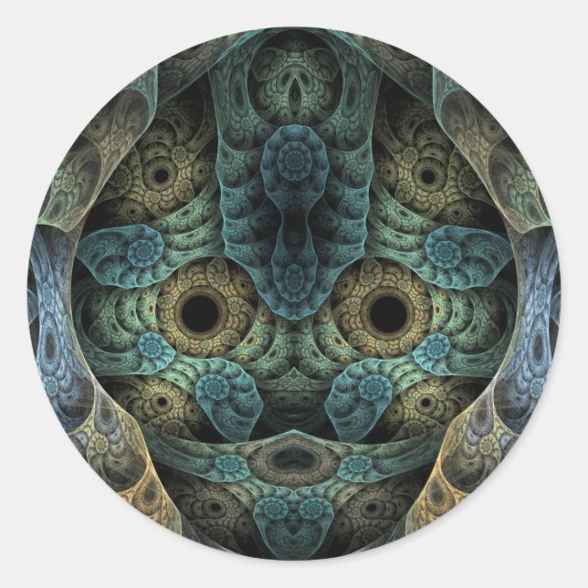 Pegatina Redonda Memoria genética (Anverso)