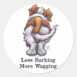 Pegatina Redonda Menos descortezamiento, meneando