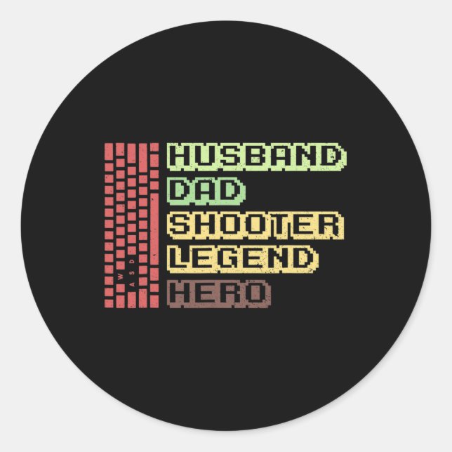 Pegatina Redonda Mens Mouse Gamer Design For Your Computer Gaming H (Anverso)