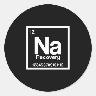 Pegatina Redonda Mens na element narcotics anonymous recovery sober