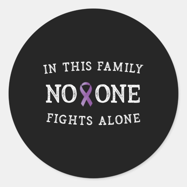 Pegatina Redonda Mensaje positivo Sensibilización sobre el cáncer d (Anverso)