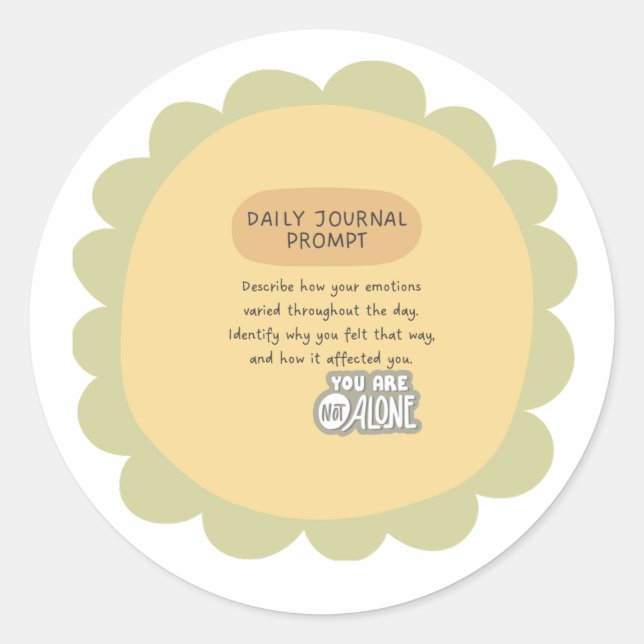 Pegatina Redonda mental health awareness Sticker (Anverso)