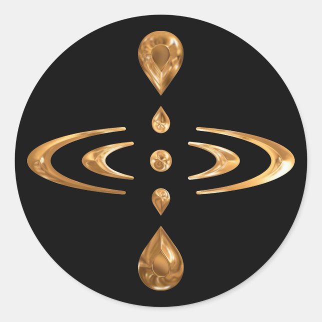 Pegatina Redonda Mentalidad (Anverso)