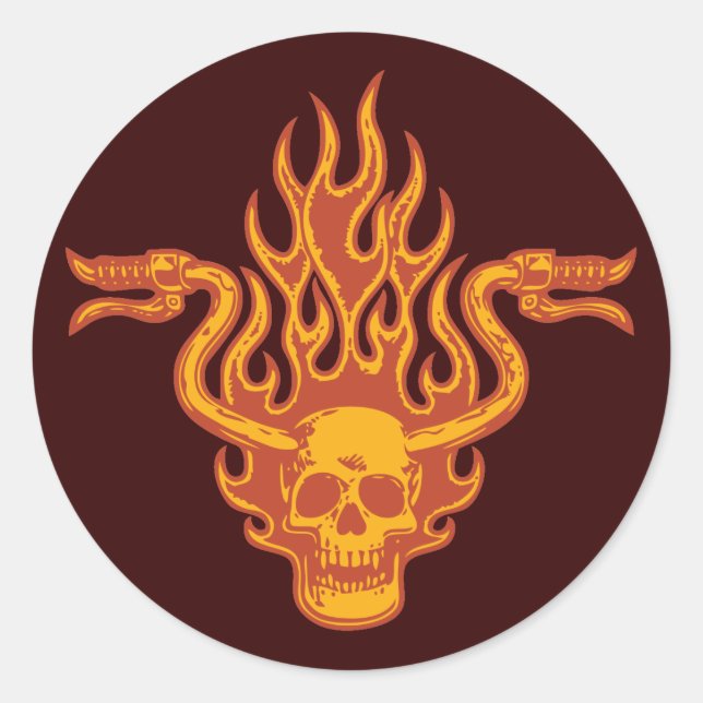 Pegatina Redonda Mentalidad de Ride -1a (Anverso)