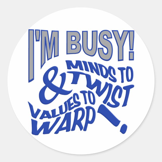 Pegatina Redonda Mentes A pegatinas De Twist (Anverso)