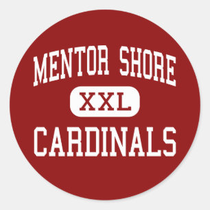 Pegatina Redonda Mentor Shore - Cardenales - Junior - Mentor Ohio