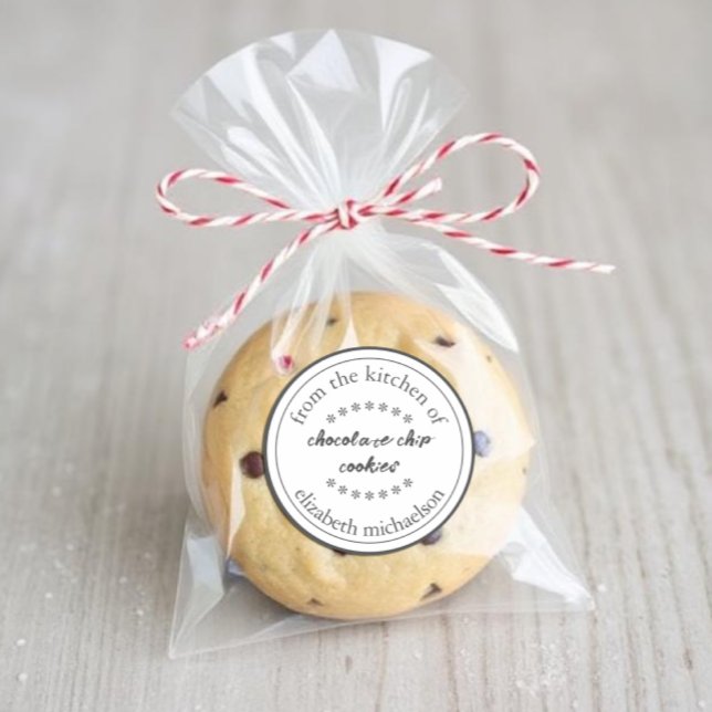 Pegatina Redonda Mercancías horneadas rusticas (Subido por el creador)