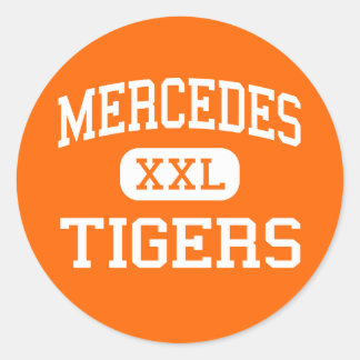 Pegatina Redonda Mercedes - Tigres - Junior - Mercedes Texas