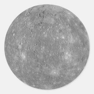 Pegatina Redonda Mercurio