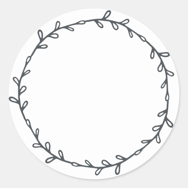 Pegatina Redonda Mermelada Casera Rústica para Envasar en Lata Negr (Anverso)