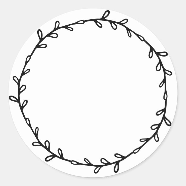 Pegatina Redonda Mermelada Casera Rústica para Envasar en Lata Negr (Anverso)