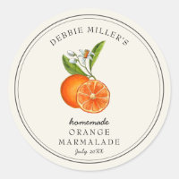 Mermelada de naranja vintage en frasco de mermelad