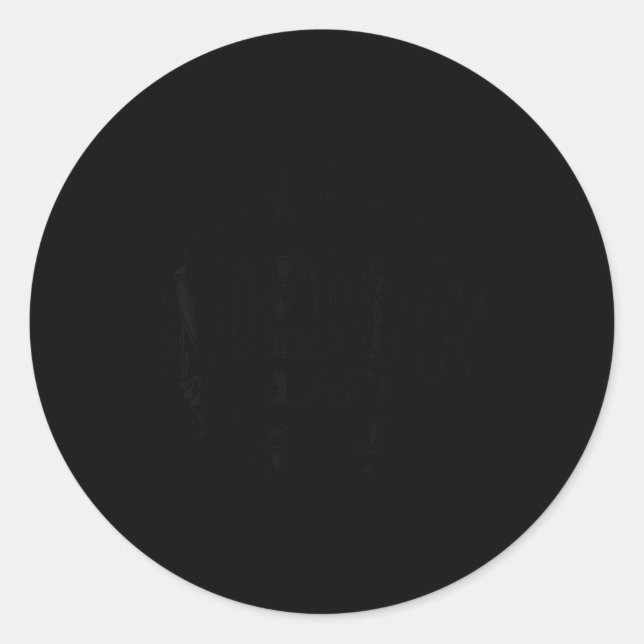 Pegatina Redonda Merry And Bright Moody And Uptight Christmas Coupl (Anverso)