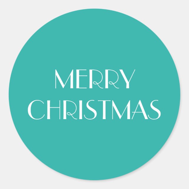 PEGATINA REDONDA MERRY CHRISTMAS! (Anverso)