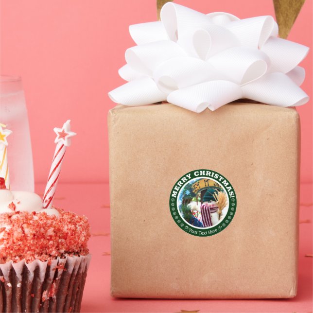 Pegatina Redonda Merry Christmas! ラウンドシール (Fiesta)