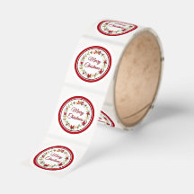 Merry Christmas Holiday Stickers
