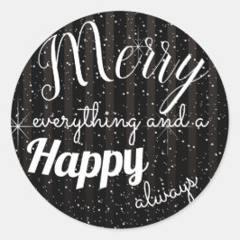 Pegatina Redonda Merry Happy - Circle Sticker