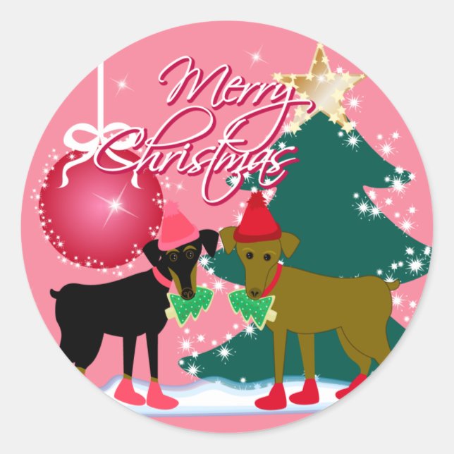 Pegatina Redonda Merry Min Pins (Anverso)