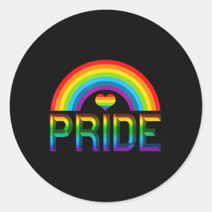 Pegatina Redonda Mes de conciencia sobre el orgullo gay LGBT 2022