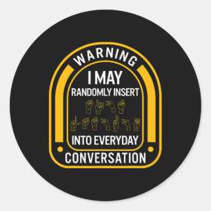 Pegatina Redonda Mes De Concienciación También Inserta Aleatoriamen