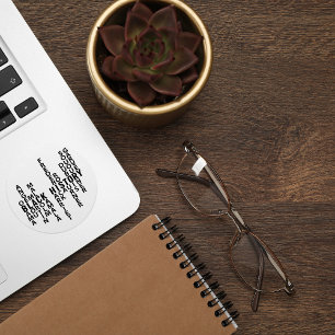 Pegatina Redonda Mes de historia negra