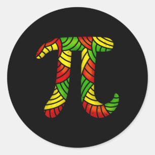Pegatina Redonda Mes de historia negra, Pi Day Math Lover Teacher S