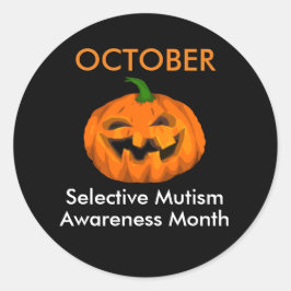 Pegatina Redonda Mes de sensibilización