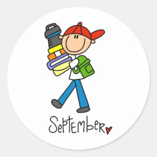 Pegatina Redonda Mes de septiembre