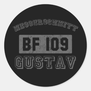 Pegatina Redonda Messerschmitt BF109